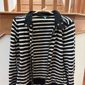 Black and White Striped Ralph Lauren Jacket